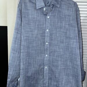 Nautica Men's Blue Casual Button-Down Shirt